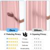 MIULEE Hunter Green Privacy Sheer Curtains That Let Light in 90 Inches Long Non-See-Through Semi Sheer Curtain Light Filtering Window Christmas Drapes for Living Room Bedroom 2 Panels Set 42 X 90(Baby Pink)