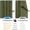 MIULEE Hunter Green Privacy Sheer Curtains That Let Light in 90 Inches Long Non-See-Through Semi Sheer Curtain Light Filtering Window Christmas Drapes for Living Room Bedroom 2 Panels Set 42 X 90(Olive Green)