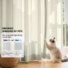 MIULEE Hunter Green Privacy Sheer Curtains That Let Light in 90 Inches Long Non-See-Through Semi Sheer Curtain Light Filtering Window Christmas Drapes for Living Room Bedroom 2 Panels Set 42 X 90(Ivory)