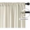 MIULEE Hunter Green Privacy Sheer Curtains That Let Light in 90 Inches Long Non-See-Through Semi Sheer Curtain Light Filtering Window Christmas Drapes for Living Room Bedroom 2 Panels Set 42 X 90(Ivory)