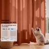 MIULEE Hunter Green Privacy Sheer Curtains That Let Light in 90 Inches Long Non-See-Through Semi Sheer Curtain Light Filtering Window Christmas Drapes for Living Room Bedroom 2 Panels Set 42 X 90(Terracotta)