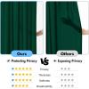 MIULEE Hunter Green Privacy Sheer Curtains That Let Light in 90 Inches Long Non-See-Through Semi Sheer Curtain Light Filtering Window Christmas Drapes for Living Room Bedroom 2 Panels Set 42 X 90(Hunter Green)