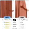 MIULEE Hunter Green Privacy Sheer Curtains That Let Light in 90 Inches Long Non-See-Through Semi Sheer Curtain Light Filtering Window Christmas Drapes for Living Room Bedroom 2 Panels Set 42 X 90(Terracotta)