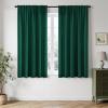 MIULEE Hunter Green Privacy Sheer Curtains That Let Light in 90 Inches Long Non-See-Through Semi Sheer Curtain Light Filtering Window Christmas Drapes for Living Room Bedroom 2 Panels Set 42 X 90(Hunter Green)