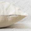 MIULEE Light Purple Throw Pillow Covers 20×20 Set of 2 Spring Decorative Farmhouse Couch Throw Pillows Boho Shells Cute Soft Plush Wool Winter Pillowcases for Bedroom Living Room Sofa(Cream White)