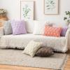 MIULEE Light Purple Throw Pillow Covers 20×20 Set of 2 Spring Decorative Farmhouse Couch Throw Pillows Boho Shells Cute Soft Plush Wool Winter Pillowcases for Bedroom Living Room Sofa(Light Purple)
