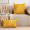MIULEE Light Purple Throw Pillow Covers 20×20 Set of 2 Spring Decorative Farmhouse Couch Throw Pillows Boho Shells Cute Soft Plush Wool Winter Pillowcases for Bedroom Living Room Sofa(Mustard Yellow)