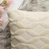 MIULEE Light Purple Throw Pillow Covers 20×20 Set of 2 Spring Decorative Farmhouse Couch Throw Pillows Boho Shells Cute Soft Plush Wool Winter Pillowcases for Bedroom Living Room Sofa(Beige)