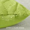 MIULEE Light Purple Throw Pillow Covers 20×20 Set of 2 Spring Decorative Farmhouse Couch Throw Pillows Boho Shells Cute Soft Plush Wool Winter Pillowcases for Bedroom Living Room Sofa(Green)
