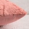 MIULEE Light Purple Throw Pillow Covers 20×20 Set of 2 Spring Decorative Farmhouse Couch Throw Pillows Boho Shells Cute Soft Plush Wool Winter Pillowcases for Bedroom Living Room Sofa(Coral Red)