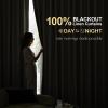 MIULEE Linen 100% Blackout Curtains 90 Inch Long 2 Panels, Back Tab Pleated Hook Belt Clip Rings Thermal Insulated Drapes for Bedroom Living Room Ivory Natural Farmhouse Black Out Window Curtains(Ivory)