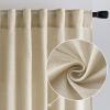MIULEE Linen Curtains 96 Inch Length for Living Room 2 Panels, Hunter Green Back Tab Pocket Light Filtering Semi Sheer Soft Linen Emerald Dark Green Christmas Drapes Farmhouse Boho Curtain for Bedroom(Linen)