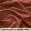 MIULEE Linen Curtains 96 Inch Length for Living Room 2 Panels, Hunter Green Back Tab Pocket Light Filtering Semi Sheer Soft Linen Emerald Dark Green Christmas Drapes Farmhouse Boho Curtain for Bedroom(Burnt Orange)