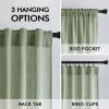 MIULEE Linen Curtains 96 Inch Length for Living Room 2 Panels, Hunter Green Back Tab Pocket Light Filtering Semi Sheer Soft Linen Emerald Dark Green Christmas Drapes Farmhouse Boho Curtain for Bedroom(Sage Green)