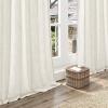MIULEE Linen Curtains 96 Inch Length for Living Room 2 Panels, Hunter Green Back Tab Pocket Light Filtering Semi Sheer Soft Linen Emerald Dark Green Christmas Drapes Farmhouse Boho Curtain for Bedroom(Natural)