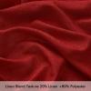 MIULEE Linen Curtains 96 Inch Length for Living Room 2 Panels, Hunter Green Back Tab Pocket Light Filtering Semi Sheer Soft Linen Emerald Dark Green Christmas Drapes Farmhouse Boho Curtain for Bedroom(Red)