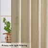 MIULEE Linen Curtains 96 Inch Length for Living Room 2 Panels, Hunter Green Back Tab Pocket Light Filtering Semi Sheer Soft Linen Emerald Dark Green Christmas Drapes Farmhouse Boho Curtain for Bedroom(Linen)