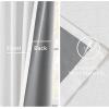 MIULEE Linen Pinch Pleated 100% Blackout Curtains for Bedroom 105 Inch Long 3 Panels Set- Back Tab Track Beige Thermal Insulated Cream Black Out Triple Pleat Room Darkening Drapes with Hooks, Greige(White)