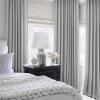 MIULEE Linen Pinch Pleated 100% Blackout Curtains for Bedroom 105 Inch Long 3 Panels Set- Back Tab Track Beige Thermal Insulated Cream Black Out Triple Pleat Room Darkening Drapes with Hooks, Greige(Light Grey)