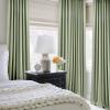 MIULEE Linen Pinch Pleated 100% Blackout Curtains for Bedroom 105 Inch Long 3 Panels Set- Back Tab Track Beige Thermal Insulated Cream Black Out Triple Pleat Room Darkening Drapes with Hooks, Greige(Sage Green)