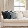 MIULEE Linen Throw Pillow Covers, 2 Piece 18×18 Inch Cream White, Boho Euro Pillowcases for Bed to Infuse Elegance, Ideal for Sofa Couch Cushion in Home Decor Upgrade(Light Grey)