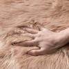 MIULEE Luxury Soft Fluffy Area Rug 3×5 Feet, Faux Fur Sheepskin Rug Decorative Plush Shaggy Carpet for Christmas Decor Bedside Sofa Floor Nursery, White(Khaki)