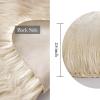MIULEE Luxury Soft Fluffy Area Rug 3×5 Feet, Faux Fur Sheepskin Rug Decorative Plush Shaggy Carpet for Christmas Decor Bedside Sofa Floor Nursery, White(Beige)
