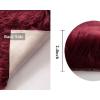 MIULEE Luxury Soft Fluffy Area Rug 3×5 Feet, Faux Fur Sheepskin Rug Decorative Plush Shaggy Carpet for Christmas Decor Bedside Sofa Floor Nursery, White(Wine Red)