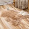 MIULEE Luxury Soft Fluffy Area Rug 3×5 Feet, Faux Fur Sheepskin Rug Decorative Plush Shaggy Carpet for Christmas Decor Bedside Sofa Floor Nursery, White(Khaki)