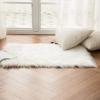 MIULEE Luxury Soft Fluffy Area Rug 3×5 Feet, Faux Fur Sheepskin Rug Decorative Plush Shaggy Carpet for Christmas Decor Bedside Sofa Floor Nursery, White(White)