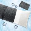 MIULEE Memory Foam Body Pillow for Adults, Cooling Long Full Body Pillow for Side Sleeper,Bed,Sleeping,Back and Stomach – 20×54 Inch Grey(Black)