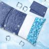 MIULEE Memory Foam Body Pillow for Adults, Cooling Long Full Body Pillow for Side Sleeper,Bed,Sleeping,Back and Stomach – 20×54 Inch Grey(Blue)