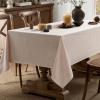 MIULEE Natural Linen Polyester Tablecloth 60×84 Inch Rectangle Table Cloth Waterproof,Stain Resistant & Wrinkle Resistant for Dining Party Wedding(Natural)
