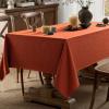 MIULEE Natural Linen Polyester Tablecloth 60×84 Inch Rectangle Table Cloth Waterproof,Stain Resistant & Wrinkle Resistant for Dining Party Wedding(Burnt Orange)