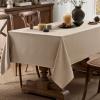 MIULEE Natural Linen Polyester Tablecloth 60×84 Inch Rectangle Table Cloth Waterproof,Stain Resistant & Wrinkle Resistant for Dining Party Wedding(Brown)