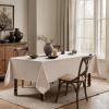 MIULEE Natural Linen Polyester Tablecloth 60×84 Inch Rectangle Table Cloth Waterproof,Stain Resistant & Wrinkle Resistant for Dining Party Wedding(Natural)