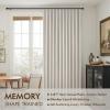 MIULEE Natural Pinch Pleated 100% Blackout Linen Curtains 96 Inch Length 2 Panels Set, Black Out Memory Trained Pleat Curtains Light Blocking Room Darkening Drapes for Bedroom Living Room Window(Birch)
