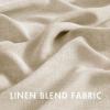 MIULEE Natural White Linen Curtains 84 Inch Length 2 Panels Set for Living Room Bedroom Semi Sheer Light Filtering Farmhouse Rod Pocket Long Soft Thick Linen Textured Window Drapes W42XL84(Linen)
