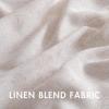 MIULEE Natural White Linen Curtains 84 Inch Length 2 Panels Set for Living Room Bedroom Semi Sheer Light Filtering Farmhouse Rod Pocket Long Soft Thick Linen Textured Window Drapes W42XL84(Natural)