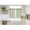 MIULEE Natural White Linen Curtains 84 Inch Length 2 Panels Set for Living Room Bedroom Semi Sheer Light Filtering Farmhouse Rod Pocket Long Soft Thick Linen Textured Window Drapes W42XL84(Sage Green)