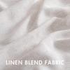 MIULEE Natural White Linen Curtains 84 Inch Length 2 Panels Set for Living Room Bedroom Semi Sheer Light Filtering Farmhouse Rod Pocket Long Soft Thick Linen Textured Window Drapes W42XL84(Bleached Linen)