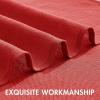 MIULEE Natural White Linen Curtains 84 Inch Length 2 Panels Set for Living Room Bedroom Semi Sheer Light Filtering Farmhouse Rod Pocket Long Soft Thick Linen Textured Window Drapes W42XL84(Red)
