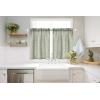 MIULEE Natural White Linen Curtains 84 Inch Length 2 Panels Set for Living Room Bedroom Semi Sheer Light Filtering Farmhouse Rod Pocket Long Soft Thick Linen Textured Window Drapes W42XL84(Sage)