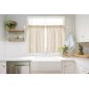 MIULEE Natural White Linen Curtains 84 Inch Length 2 Panels Set for Living Room Bedroom Semi Sheer Light Filtering Farmhouse Rod Pocket Long Soft Thick Linen Textured Window Drapes W42XL84(Linen)