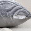 MIULEE Navy Blue Throw Pillow Covers 20×20 Inch, Soft Winter Plush Faux Wool Couch Pillow Covers Set of 2 Decorative Farmhouse Boho Throw Pillows for Sofa Living Room Bed(Grey Blue)