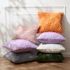 MIULEE Navy Blue Throw Pillow Covers 20×20 Inch, Soft Winter Plush Faux Wool Couch Pillow Covers Set of 2 Decorative Farmhouse Boho Throw Pillows for Sofa Living Room Bed(Bright Orange)