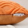 MIULEE Navy Blue Throw Pillow Covers 20×20 Inch, Soft Winter Plush Faux Wool Couch Pillow Covers Set of 2 Decorative Farmhouse Boho Throw Pillows for Sofa Living Room Bed(Bright Orange)