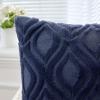MIULEE Navy Blue Throw Pillow Covers 20×20 Inch, Soft Winter Plush Faux Wool Couch Pillow Covers Set of 2 Decorative Farmhouse Boho Throw Pillows for Sofa Living Room Bed(Navy Blue)