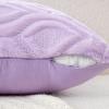 MIULEE Navy Blue Throw Pillow Covers 20×20 Inch, Soft Winter Plush Faux Wool Couch Pillow Covers Set of 2 Decorative Farmhouse Boho Throw Pillows for Sofa Living Room Bed(Light Purple)