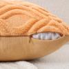 MIULEE Navy Blue Throw Pillow Covers 20×20 Inch, Soft Winter Plush Faux Wool Couch Pillow Covers Set of 2 Decorative Farmhouse Boho Throw Pillows for Sofa Living Room Bed(Orange)
